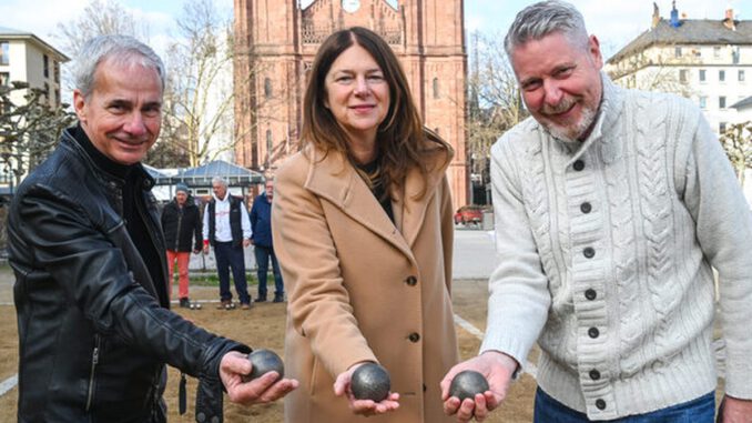 Luisenplatz: Boulebahnen nach Winterpause geöffnet und Verleih wieder nutzbar