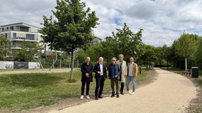 Neue Fuß und Radverbindung in Kastel verbindet Quartier direkt mit Rheinpromenade