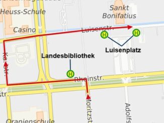Sperrung in Schwalbacher Straße sorgt für Umleitungen mehrerer Buslinien in Wiesbaden