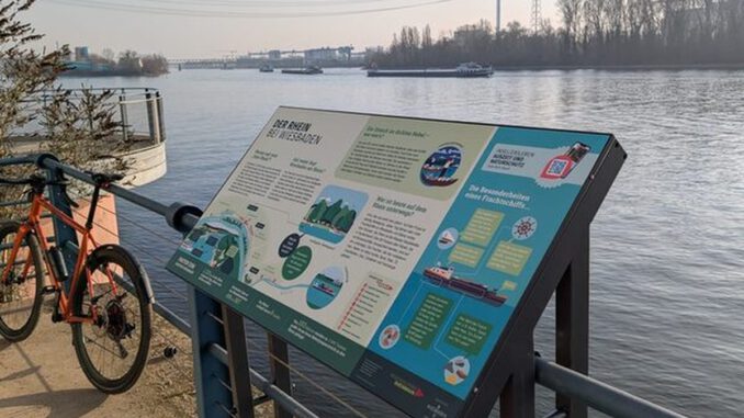 Wiesbaden ergänzt Uferwege mit interaktiven Infotafeln